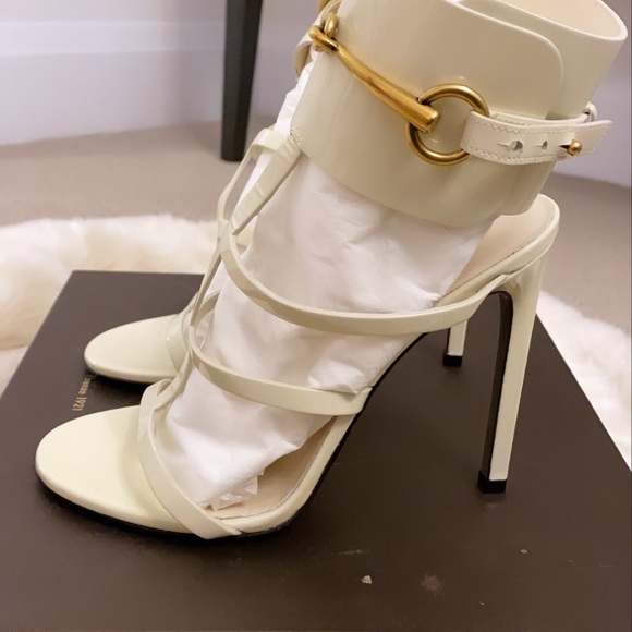 Gucci Vernice crystal Myst C white sandal - Picture 5 of 7